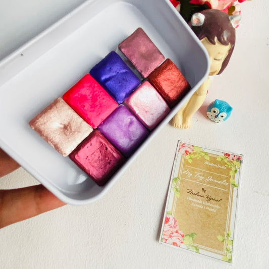 "TRIUMPH" Palette - Set of 8 Metallic Half pans