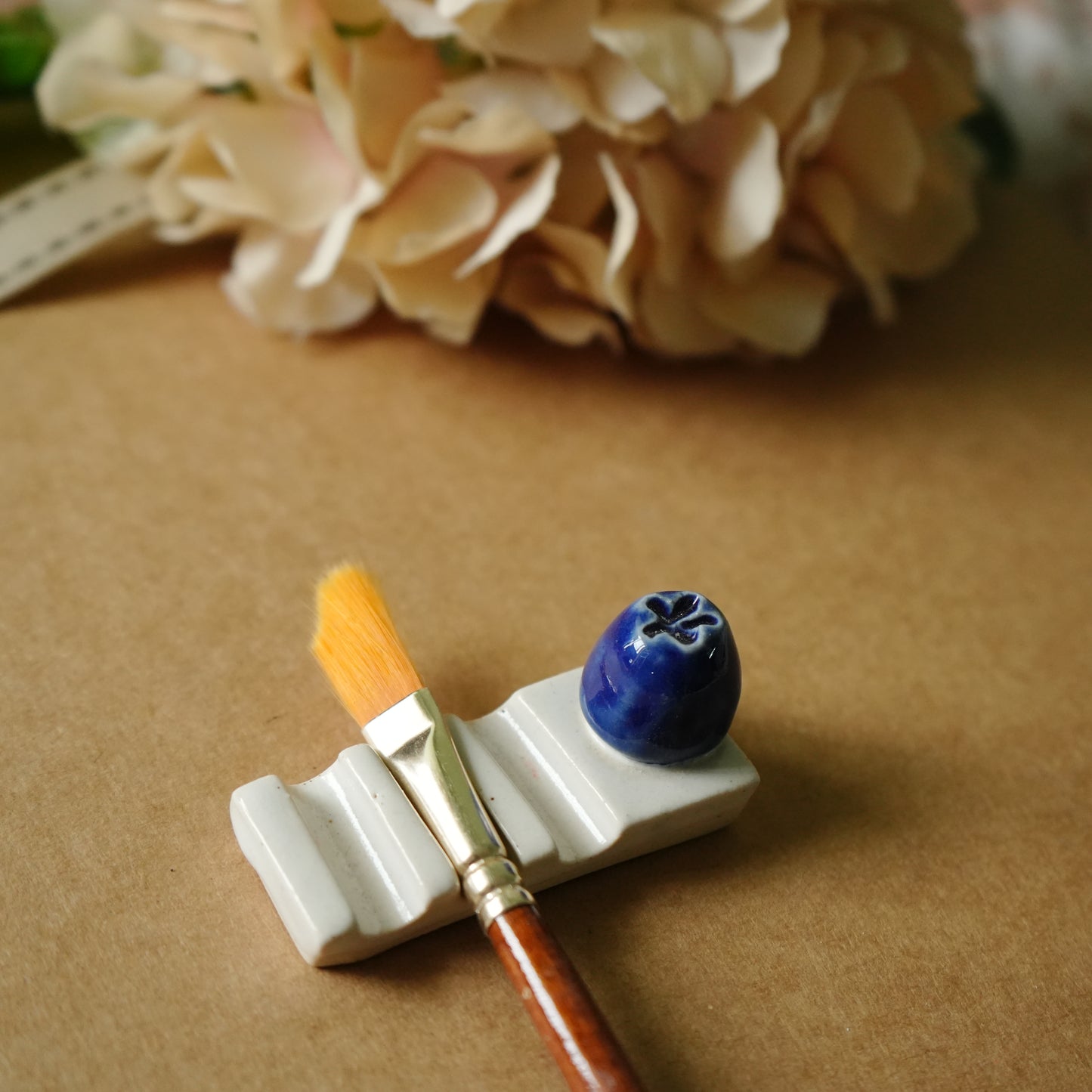 Ceramic Brushrest - Blueberry