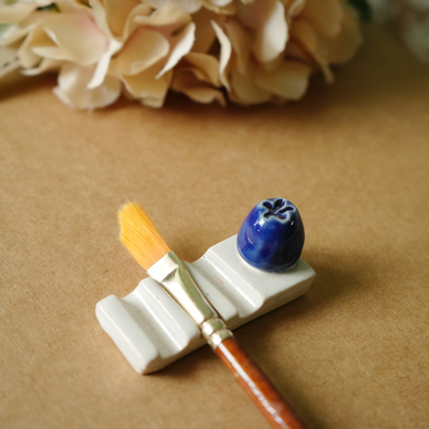 Ceramic Brushrest - Blueberry