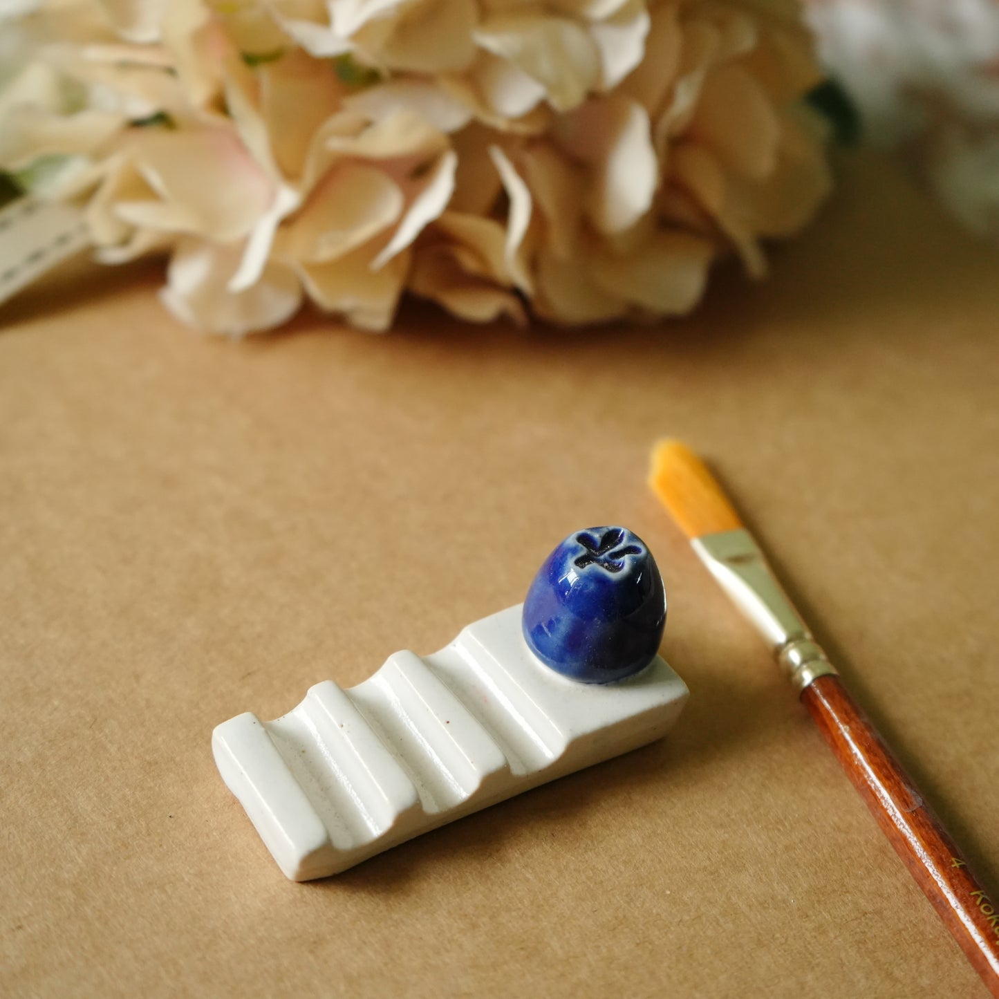 Ceramic Brushrest - Blueberry