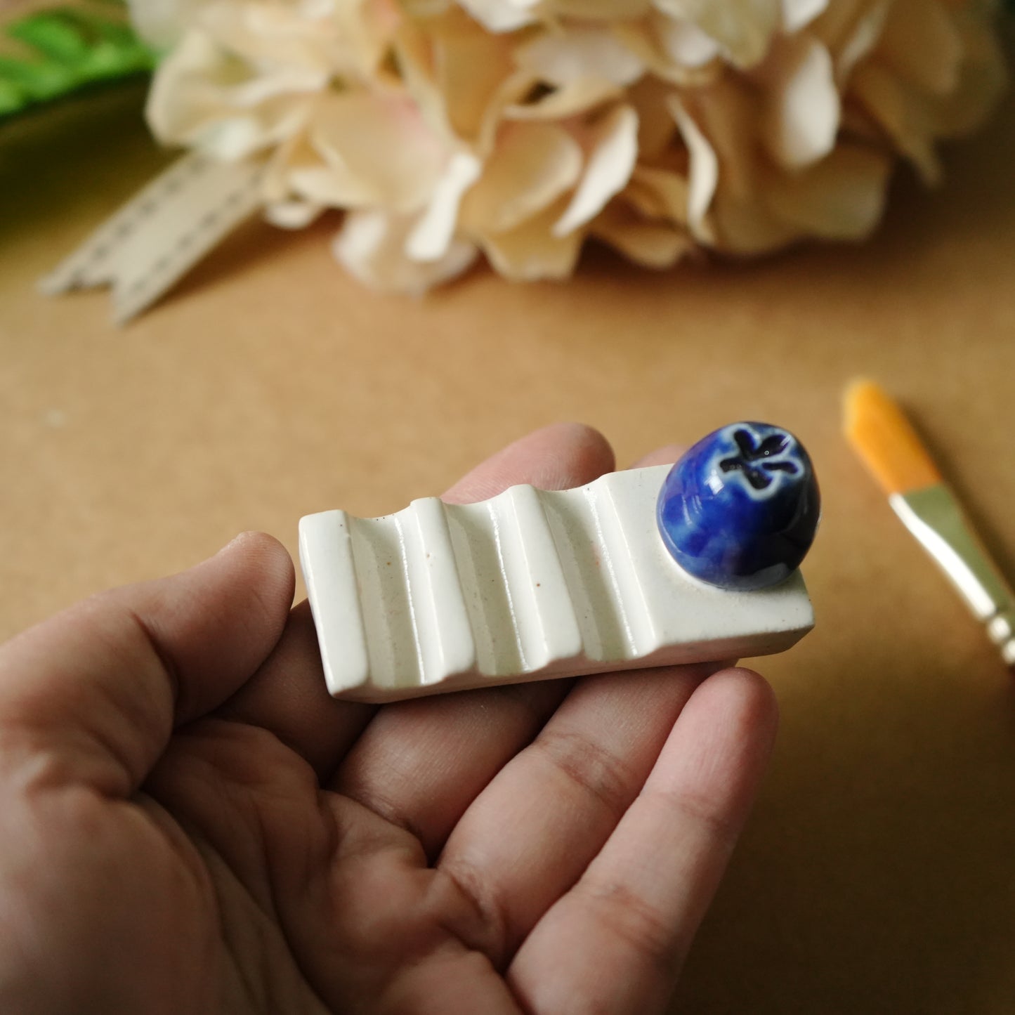 Ceramic Brushrest - Blueberry