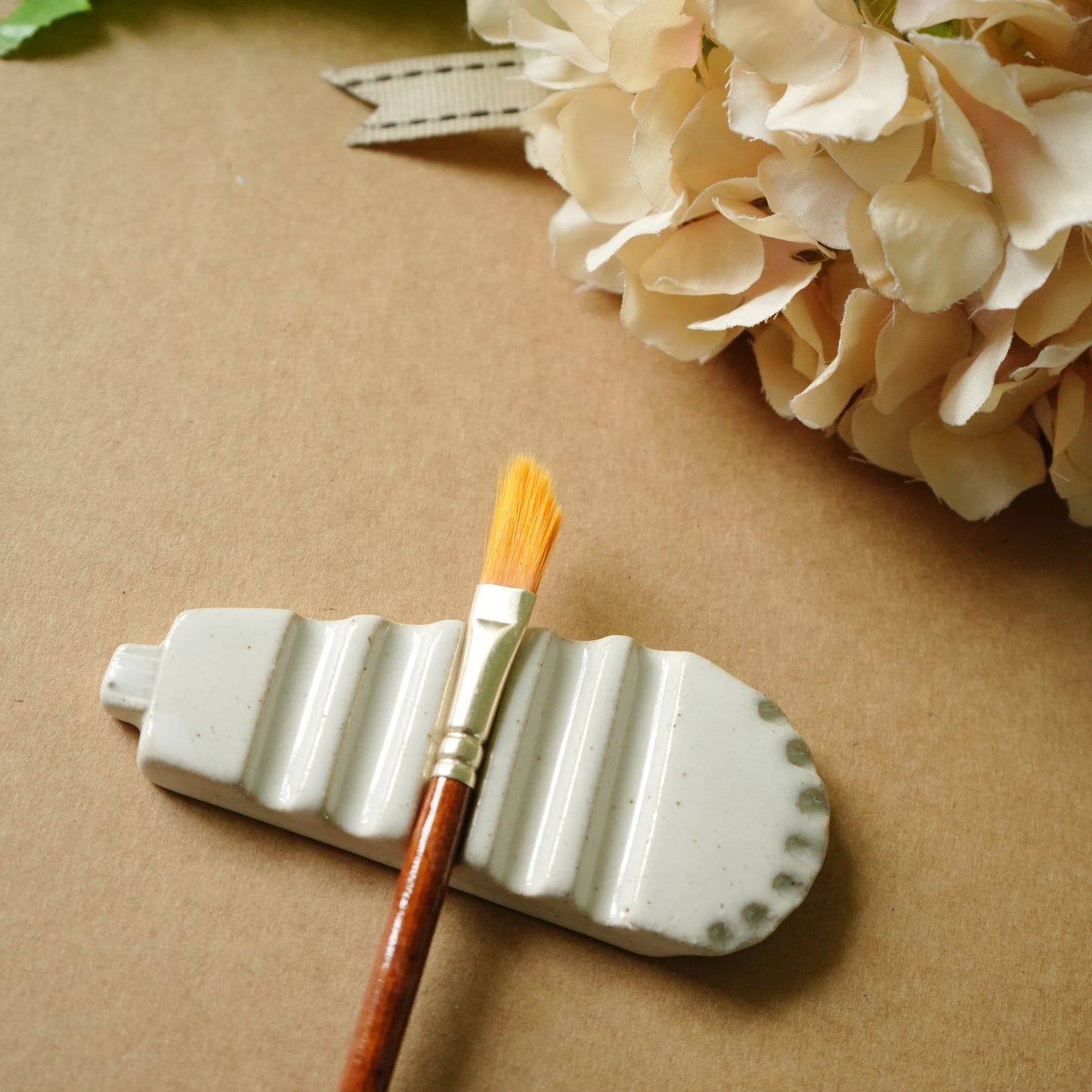 Ceramic Brushrest - Paint tube shaped