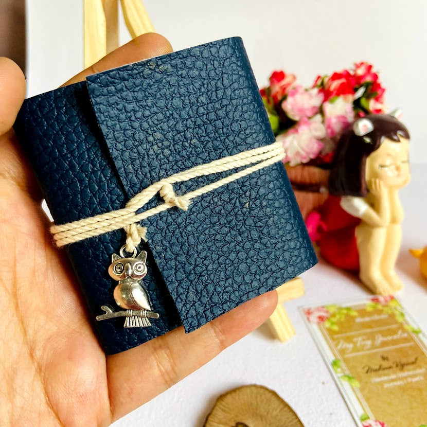 6.5 X 7 cm Miniature Journal (With Charm)