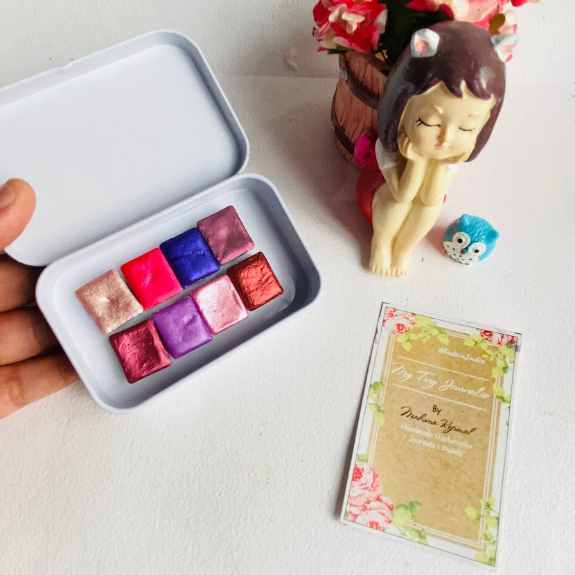 "TRIUMPH" Palette - Set of 8 Metallic Half pans