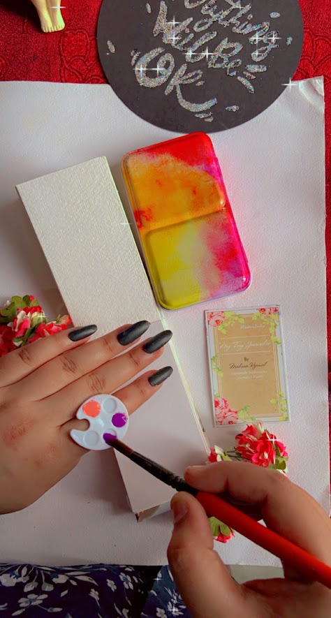 Artist Palette Ring ( Plastic )